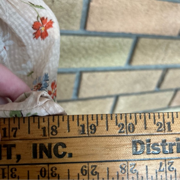 Madewell Silk Pembroke Top in Seaside Floral Blouse Size XXS - Picture 6 of 6